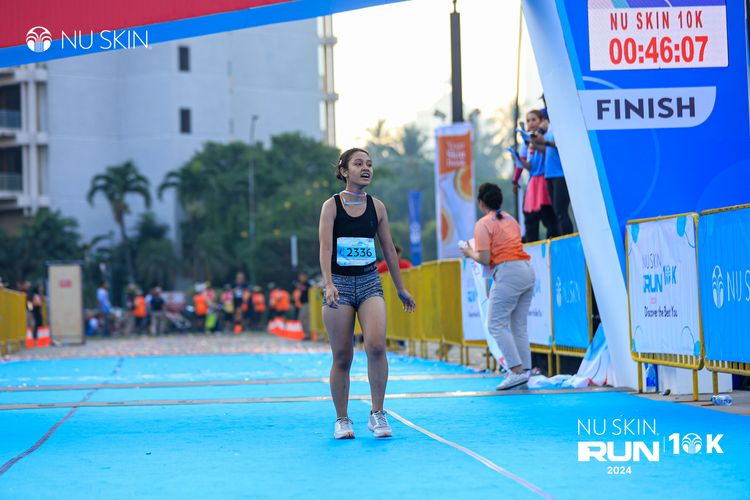 Race photo from Nu Skin Run 10K