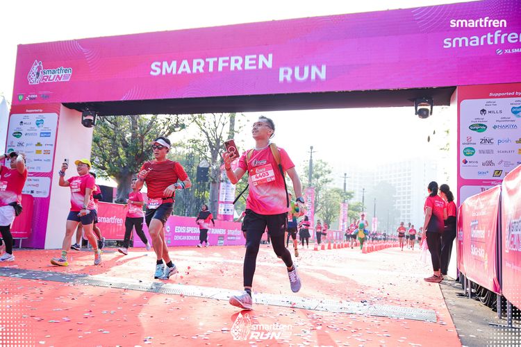 Race photo from Smartfren Run 2025 