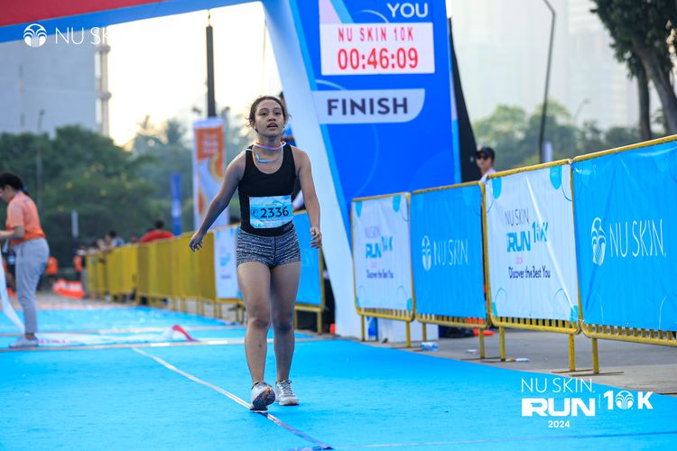 Race photo from Nu Skin Run 10K