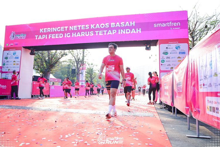Race photo from Smartfren Run 2025 