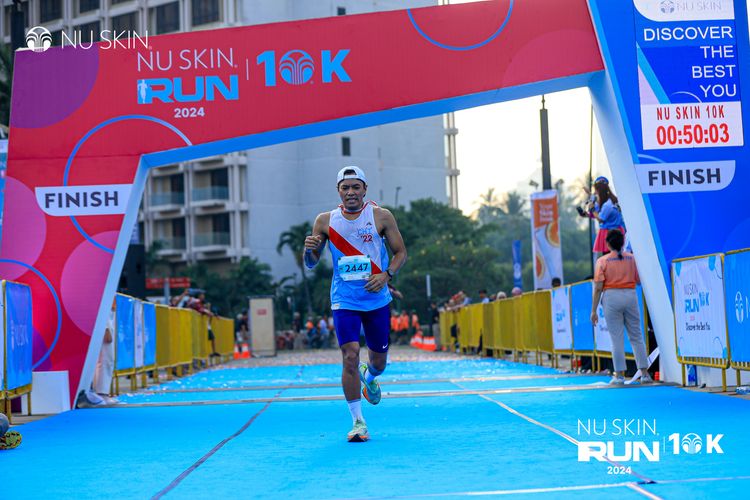 Race photo from Nu Skin Run 10K