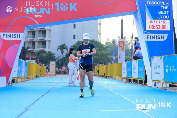Race photo from Nu Skin Run 10K