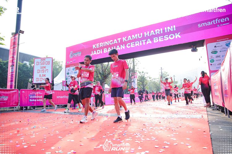 Race photo from Smartfren Run 2025 