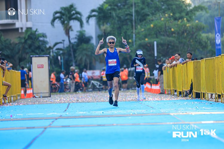 Race photo from Nu Skin Run 10K