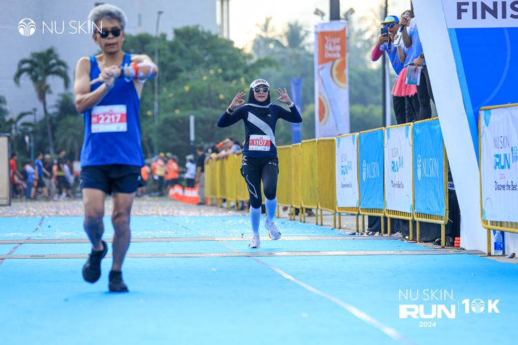 Race photo from Nu Skin Run 10K