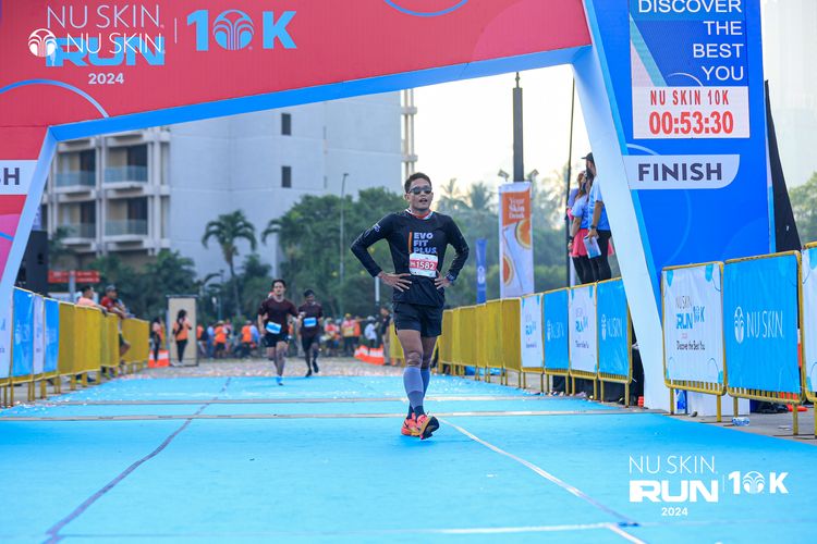 Race photo from Nu Skin Run 10K