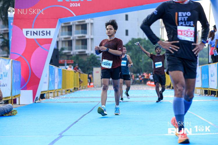 Race photo from Nu Skin Run 10K