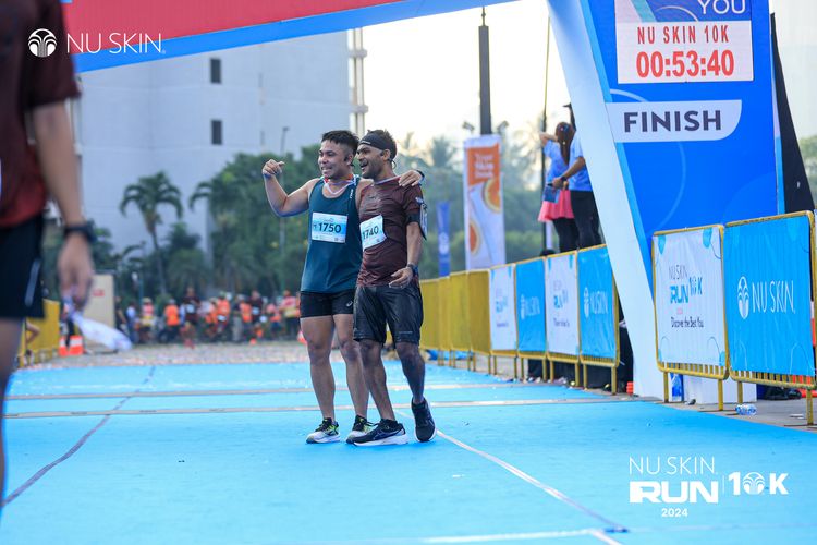 Race photo from Nu Skin Run 10K
