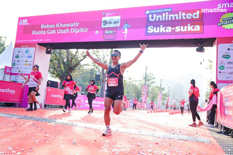 Race photo from Smartfren Run 2025 