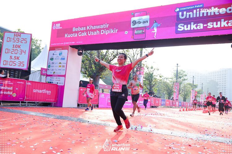 Race photo from Smartfren Run 2025 