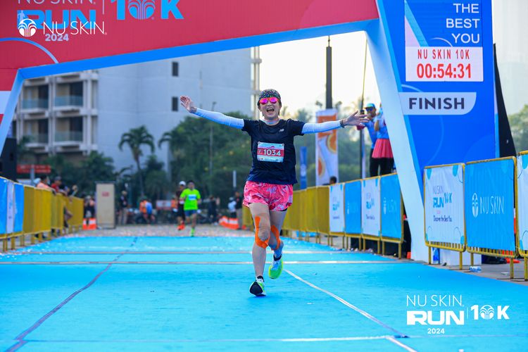 Race photo from Nu Skin Run 10K