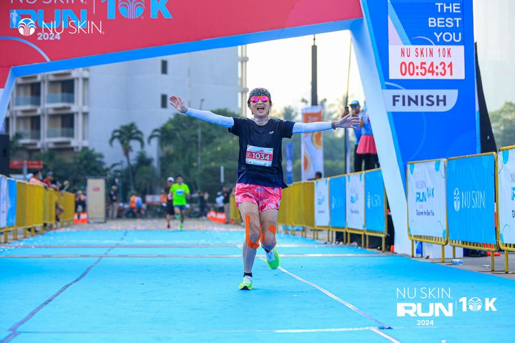 Race photo from Nu Skin Run 10K