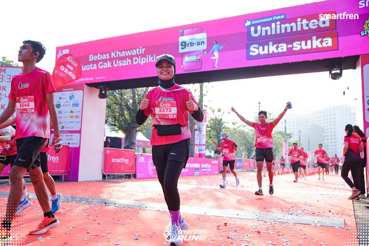 Race photo from Smartfren Run 2025 