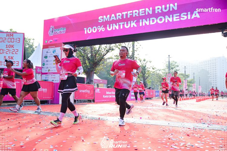 Race photo from Smartfren Run 2025 