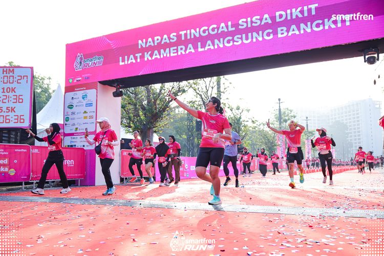 Race photo from Smartfren Run 2025 