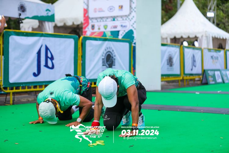Race photo from Arutmin Borneo Run 2024
