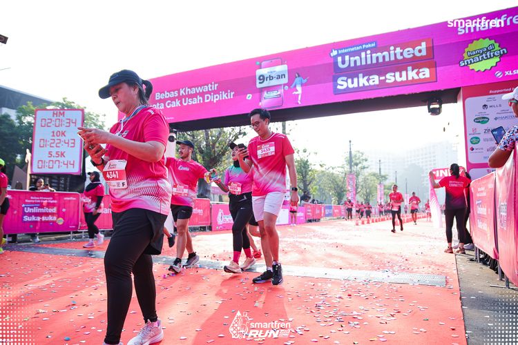 Race photo from Smartfren Run 2025 
