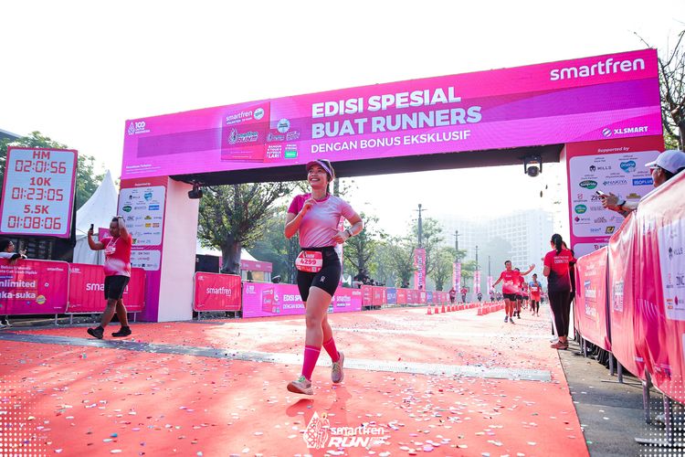 Race photo from Smartfren Run 2025 