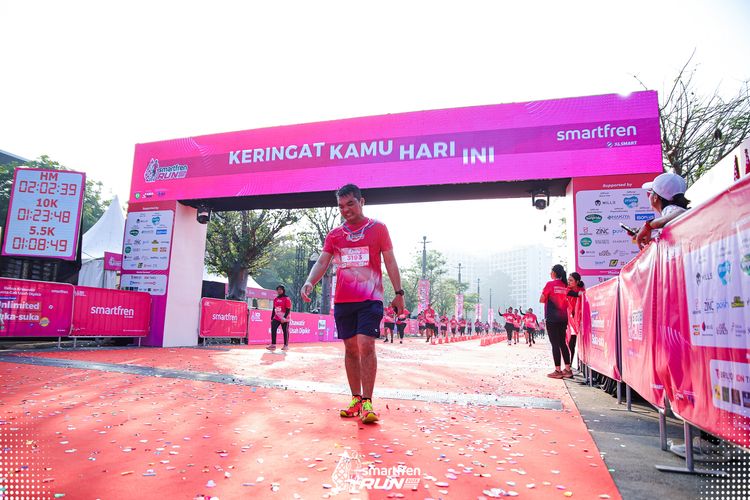 Race photo from Smartfren Run 2025 