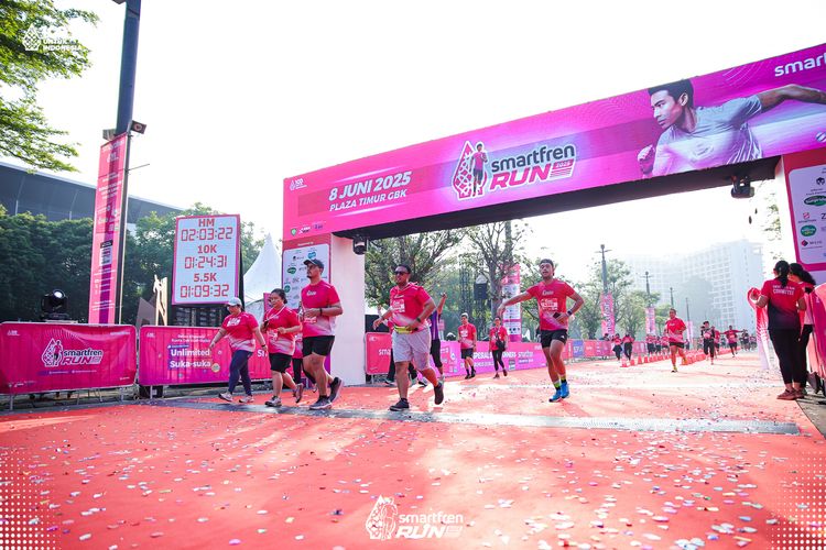 Race photo from Smartfren Run 2025 
