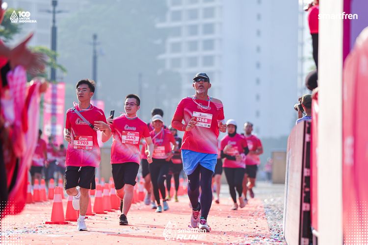 Race photo from Smartfren Run 2025 