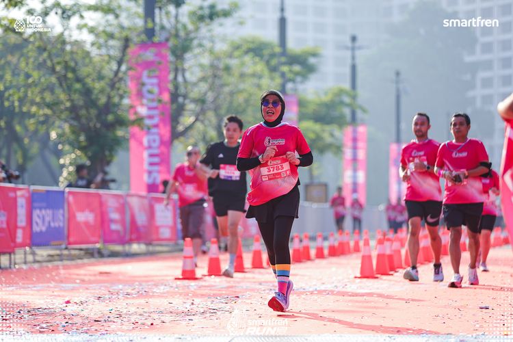 Race photo from Smartfren Run 2025 