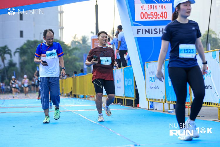 Race photo from Nu Skin Run 10K