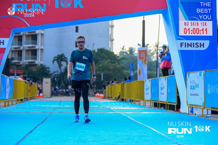 Race photo from Nu Skin Run 10K