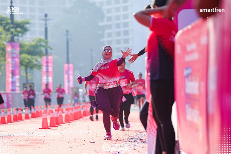 Race photo from Smartfren Run 2025 