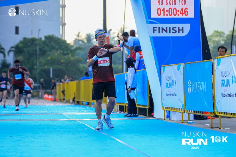 Race photo from Nu Skin Run 10K