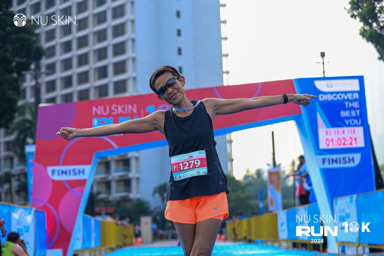 Race photo from Nu Skin Run 10K