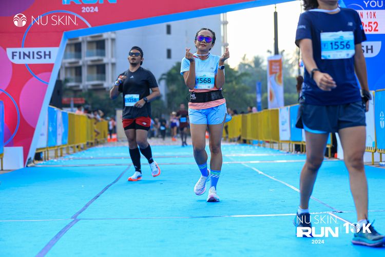 Race photo from Nu Skin Run 10K