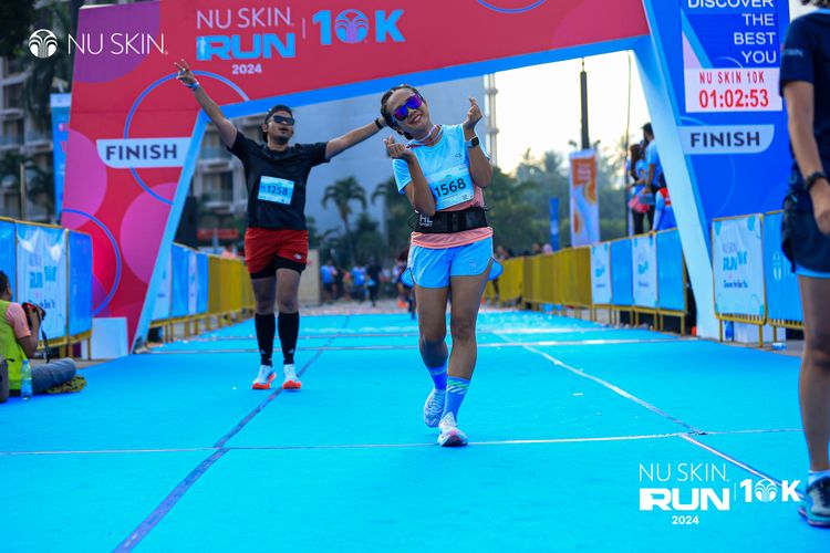 Race photo from Nu Skin Run 10K