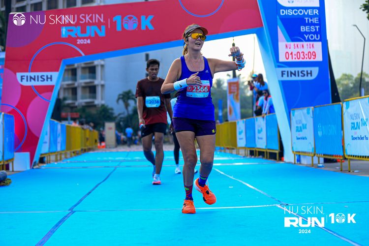 Race photo from Nu Skin Run 10K