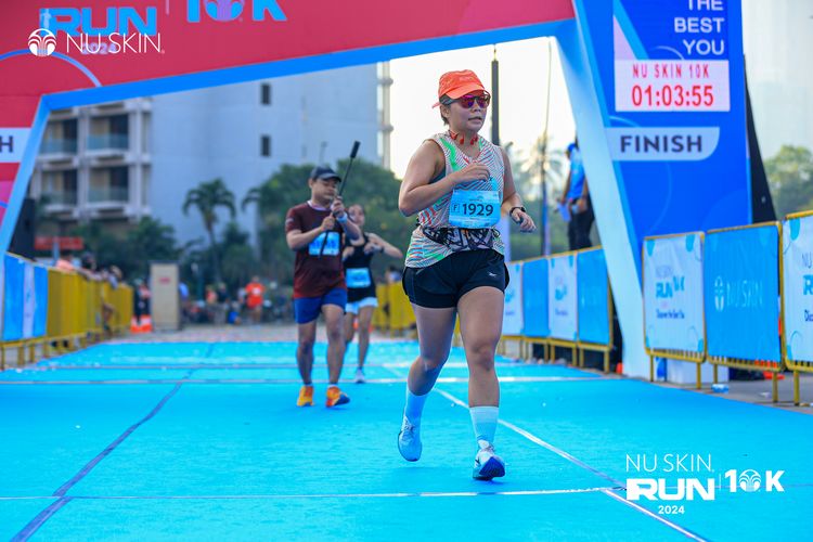 Race photo from Nu Skin Run 10K