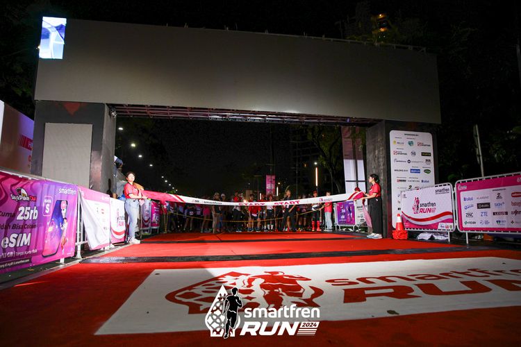Race photo from Smartfren Run 2024