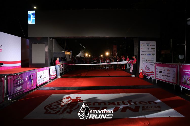 Race photo from Smartfren Run 2024