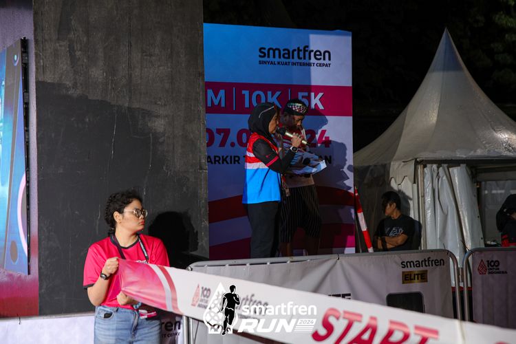 Race photo from Smartfren Run 2024