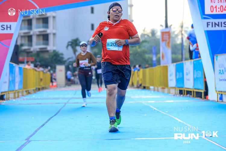 Race photo from Nu Skin Run 10K