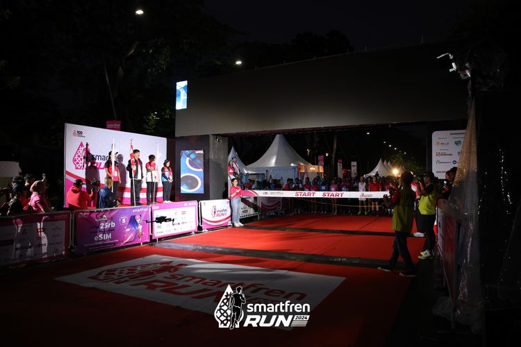 Race photo from Smartfren Run 2024