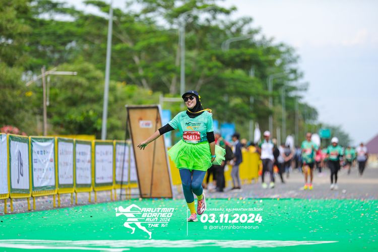 Race photo from Arutmin Borneo Run 2024