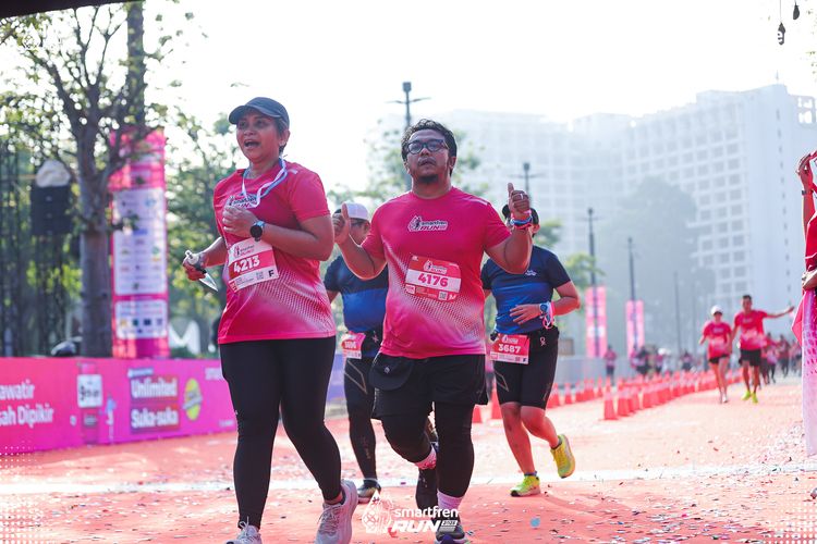 Race photo from Smartfren Run 2025 
