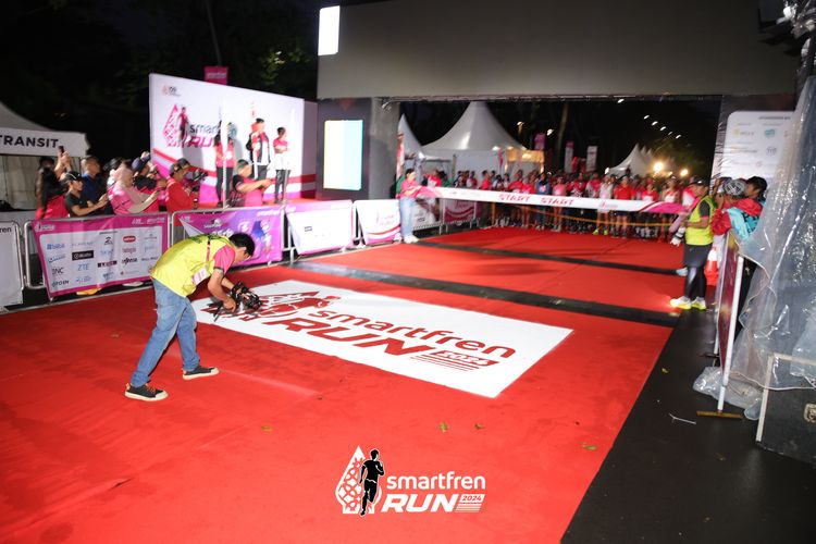 Race photo from Smartfren Run 2024