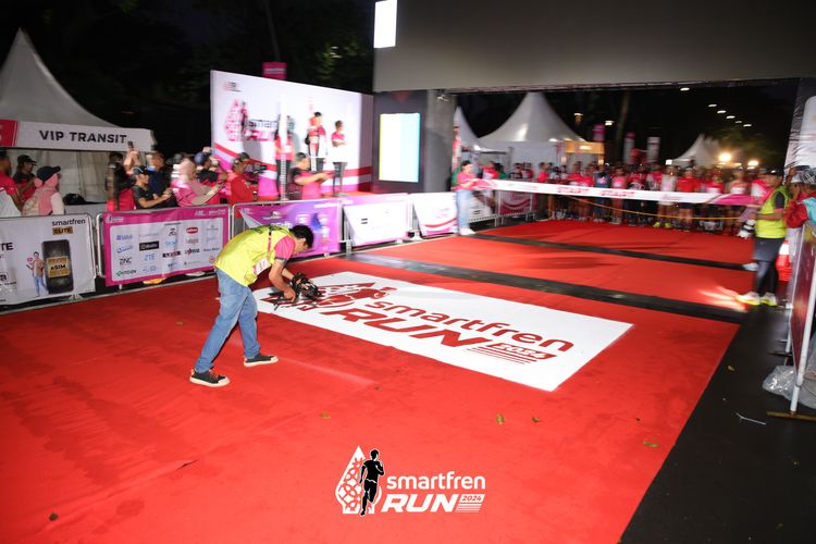 Race photo from Smartfren Run 2024