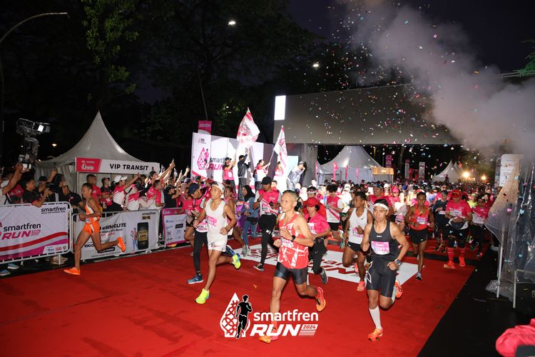 Race photo from Smartfren Run 2024