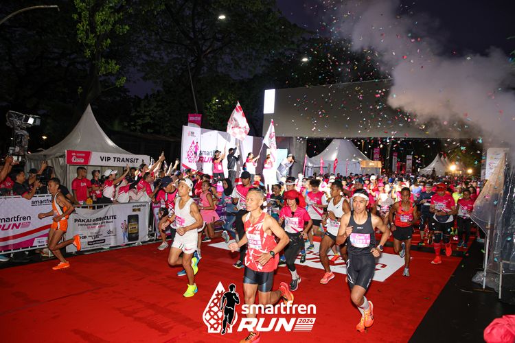 Race photo from Smartfren Run 2024
