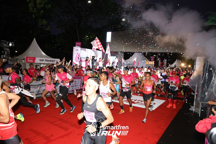 Race photo from Smartfren Run 2024