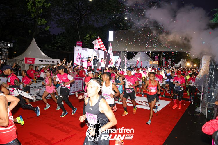 Race photo from Smartfren Run 2024