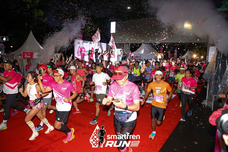 Race photo from Smartfren Run 2024