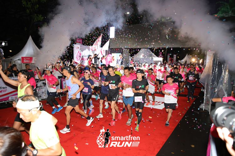 Race photo from Smartfren Run 2024